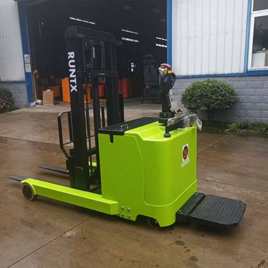 Empilhador elétrico de elevação de paletes da marca Runtx Empilhadeira elétrica tipo empilhadeira